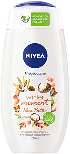 NIVEA Winter Moment Shea Pflegedusche (250 ml), winterliches Duschgel mit dem Duft von Shea Butter,...