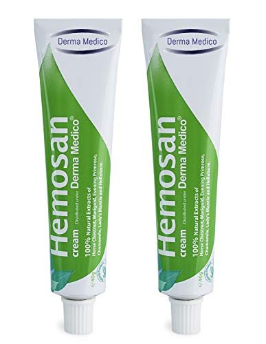 Derma Medico Hemosan Hämorrhoiden Salbe, Entzündungshemmende Salbe, 2er Pack Hämorrhoidencreme...
