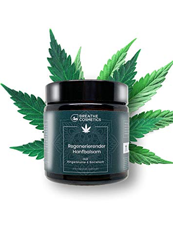 CBD Creme intensiv | vegane Hanf Balsam Salbe pflegend bei Schuppenflechte, Neurodermitis und...