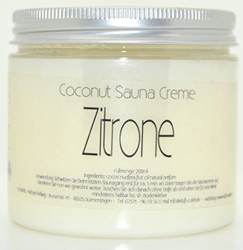 ZITRONE 200ml Coconut Sauna Creme-Saunacreme-Pflegecreme-Pflege Creme-Saunapflege-Kokosöl-Kokos...