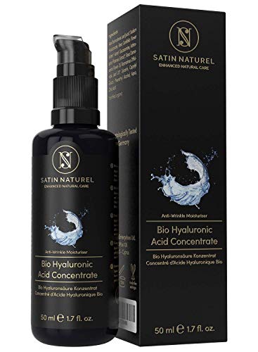 BIO Hyaluronsäure Serum Hochkonzentriert & Vegan 50ml - Hochwirksames 4-Fach Hyaluron Anti Aging...