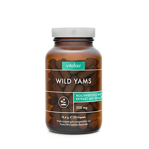 VITAFAIR Yamswurzel Kapseln hochdosiert (German Quality) - 500 mg Yamswurzel Extrakt mit wertvollem...