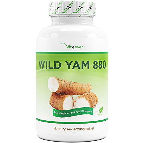Wild Yam Wurzel Extrakt - 240 Kapseln (4 Monatsvorrat) - Premium: Original Mexican Wild Yamswurzel -...