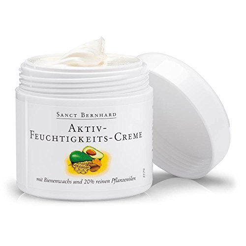 Sanct Bernhard Aktiv-Feuchtigkeits-Creme mit Mandel, Avocado, Jojoba, Maiskeimöl, Bienenwachs 100...