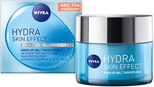 NIVEA Hydra Skin Effect Wake-up Gel (50 ml), Tagespflege für aufgepolsterte & glatte Haut,...