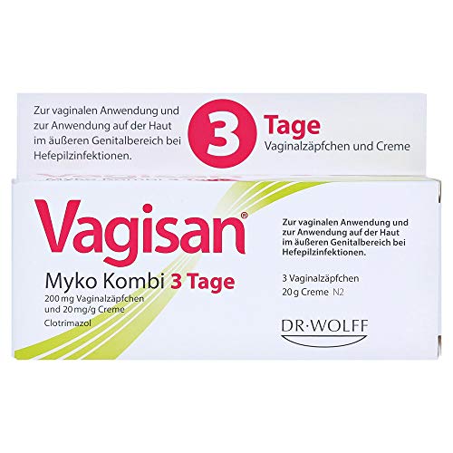Vagisan Myko Kombi 3 Tage Vaginalzäpfchen und Creme, 1 St. Kombipackung