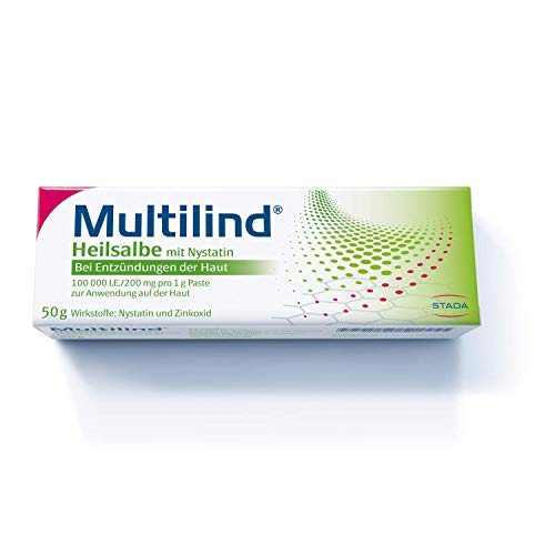 MULTILIND Heilsalbe - Zinksalbe bei Entzündungen der Haut mit dem Anti-Pilz Wirkstoff Nystatin und...
