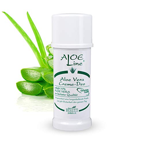 Aloe Vera Creme Deo - Antitranspirant - enthält 70% Bio Aloe Vera & Allantoin - Schutz & Pflege...