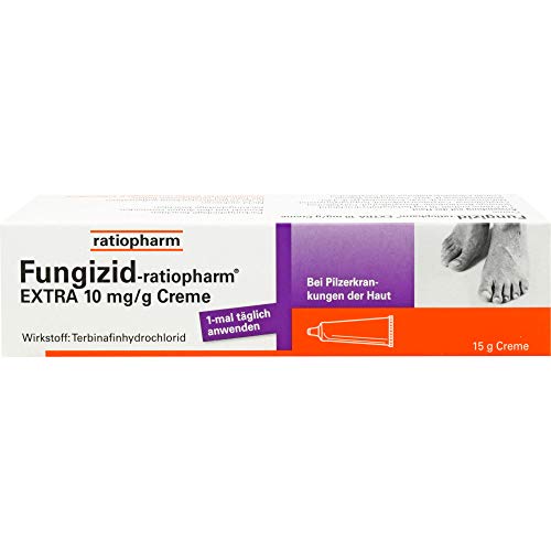 Fungizid-ratiopharm Extra Creme bei Pilzerkrankungen der Haut, 15 g Creme