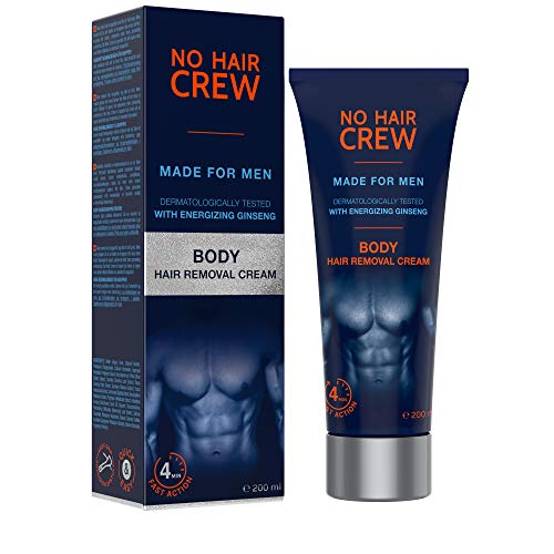 NO HAIR CREW Premium Enthaarungscreme für den Körper – gründliche und sanfte Haarentfernung...