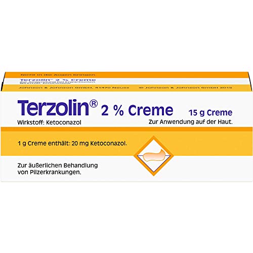 Terzolin 2% Creme zur äußerlichen Behandlung von Pilzerkrankungen, 15 g Creme