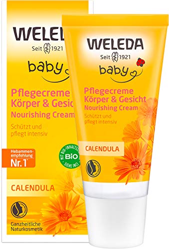 WELEDA Baby Calendula Pflegecreme, Naturkosmetik Körper und Gesicht Creme zur Pflege und Beruhigung...