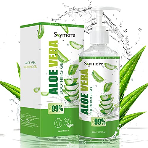 Skymore 300ml Aloe Vera Gel, Aloe Vera Creme für trockene Haut, After sun gel, Sonnenbrand...