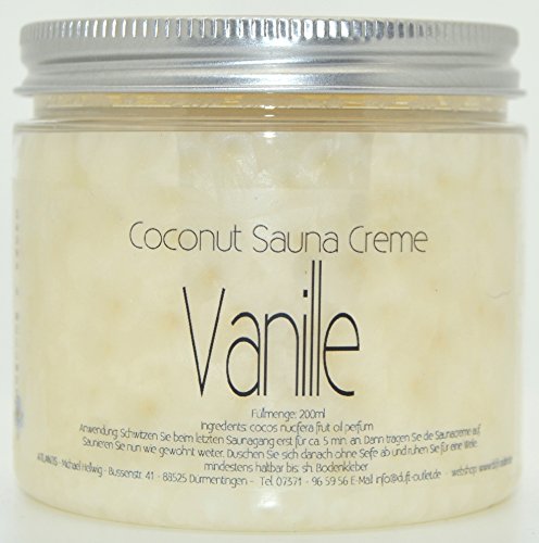 VANILLE 200ml Coconut Sauna Creme-Saunacreme-Pflegecreme-Pflege Creme-Saunapflege-Kokosöl-Kokos...