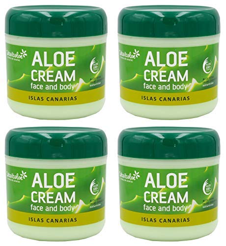 TABAIBA, Aloe vera creme Gesichtscreme und Körper Aloe Vera x 4 Einheiten, 1200 milliliter