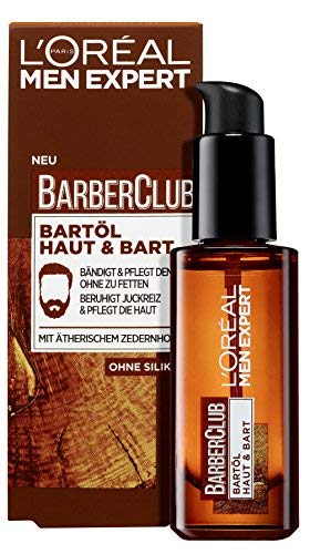 L'Oréal Men Expert Bartöl mit Zedernholzöl für die tägliche Bartpflege, Barber Club, 1 x 30 ml