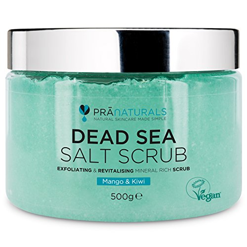 PraNaturals Erfrischendes Körperpeeling Body Scrub aus dem Toten Meer 500g 100% Bio nahrhaftes...