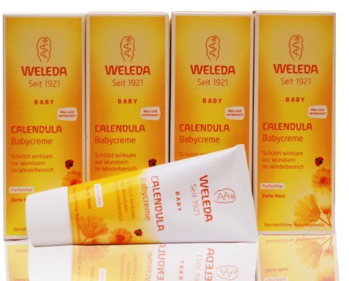 Set 4 x Weleda Calendula-Babycreme, 75 ml