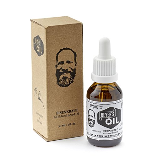 Beyer's Oil Bartöl Eisenkraut 30ml - Handgemacht in Bayern - 100% natürliche Bartpflege mit Bio...