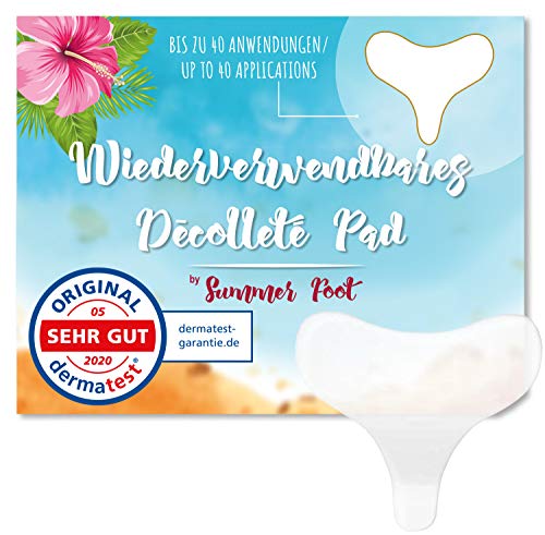 Wiederverwendbare Dekoltee Pads antifalten I Dermatologisch getestete Dekoltee Maske I Dekollete...
