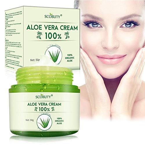 Aloe Vera Creme,Aloe Vera Gesichtscreme,Aloe Vera Körpercreme,Feuchtigkeitscreme Hautpflege für...