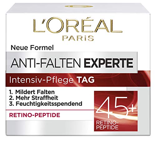L'Oréal Paris Gesichtscreme Anti-Falten Experte Tagescreme 45+, intensive Anti-Age Gesichtscreme...