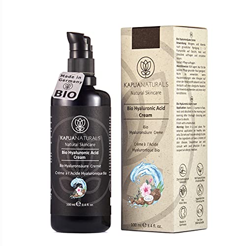 BIO Hyaluron Creme - 100 ml 9-FACH Anti Aging Creme m. Hyaluronsäure | Hyaluron Gesichtscreme |...
