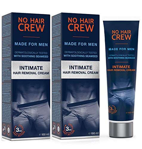 2 x NO HAIR CREW Premium Enthaarungscreme für den Intimbereich – extra sanfte Haarentfernung für...