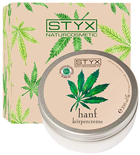 BIO Hanf-SALBE (200ml) HANF-Creme Natur • CBD Creme hochdosiert mit Bio-Hanföl Shea Butter...