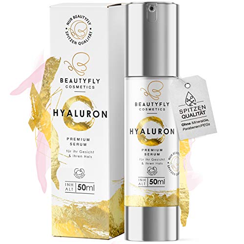 BeautyFly *NEU* Original BeautyFly Hyaluron Serum I 50ml Natürliche Hyaluronsäure Anti-Aging Creme...