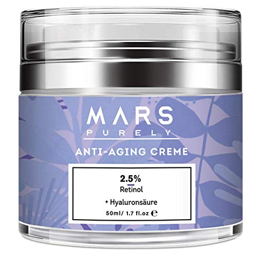 Purely Mars Anti-Aging Creme, 50ml hochwirksame Creme für Gesicht gegen Veralterung, Altersflecken...