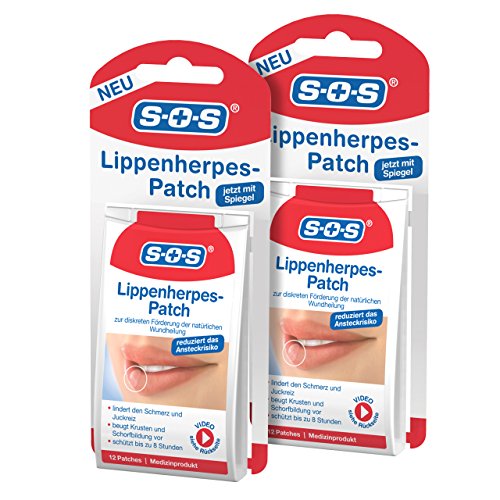 SOS Lippen-Herpes-Patch, zur Förderung der Wundheilung bei Lippenherpes, diskrete Herpes Pflaster...