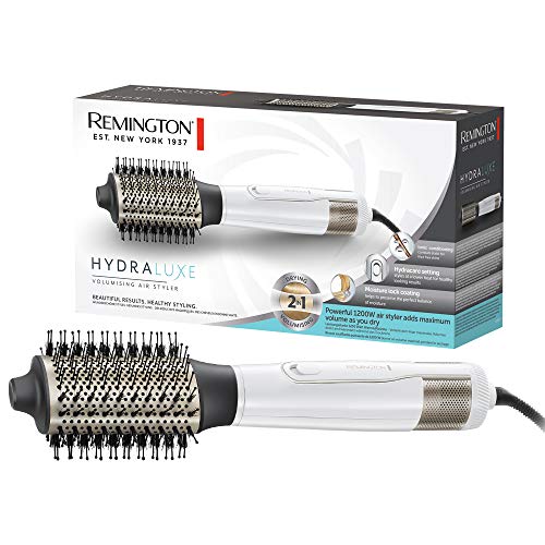 Remington Warmluftbürste Ionen Hydraluxe 2in1: Haartrockner & Volumenbürste (1200 Watt, Hydracare...