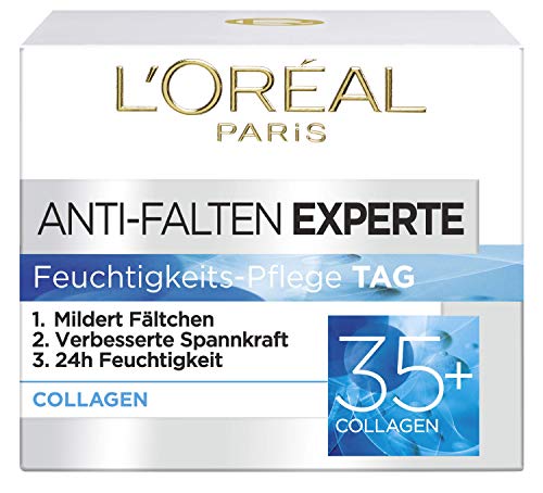 L'Oréal Paris Anti-Falten Experte Tagescreme 35+, Anti-Age Feuchtigkeitspflege mit Collagen,...