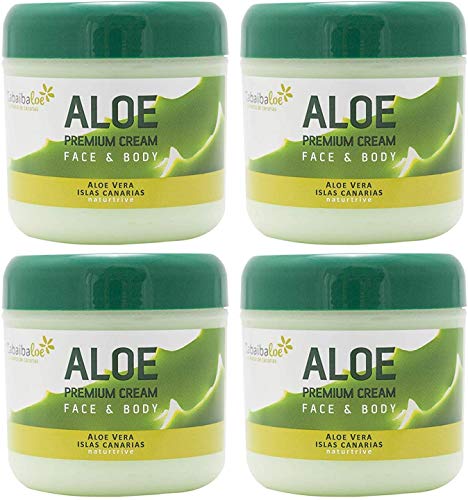 TABAIBA, aloe vera creme Tabaibaloe Premium Gesicht und Körper Creme x 4 Einheiten, 1200 milliliter